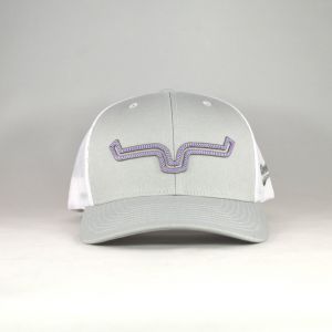 Kimes Ranch Rope Burn Trucker Hat - Grey/White